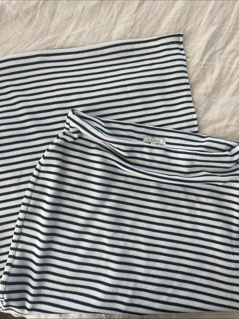 Z Supply NWT Striped Navy and White Pencil Skirt